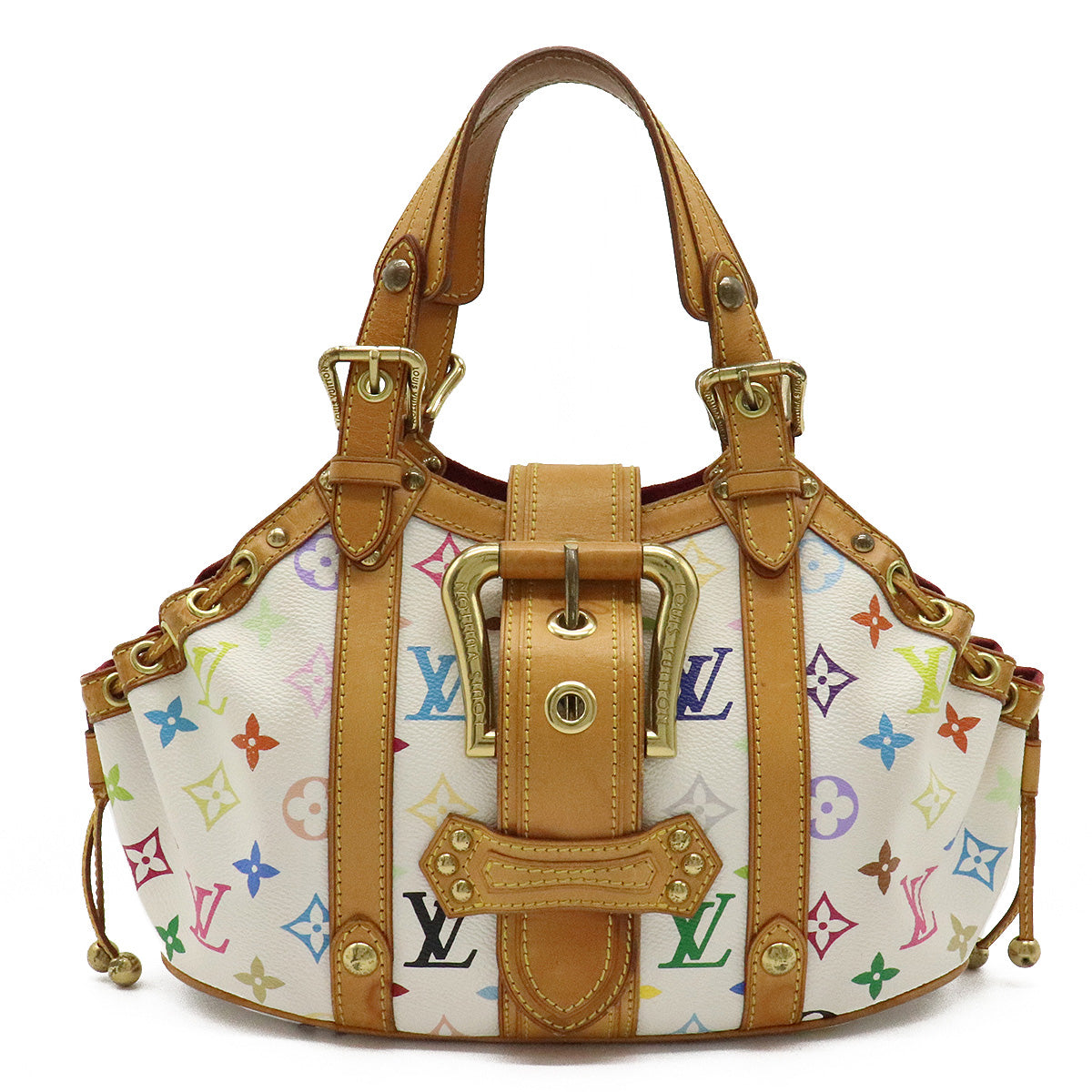 Louis Vuitton White Multicolor Theda PM Handbag