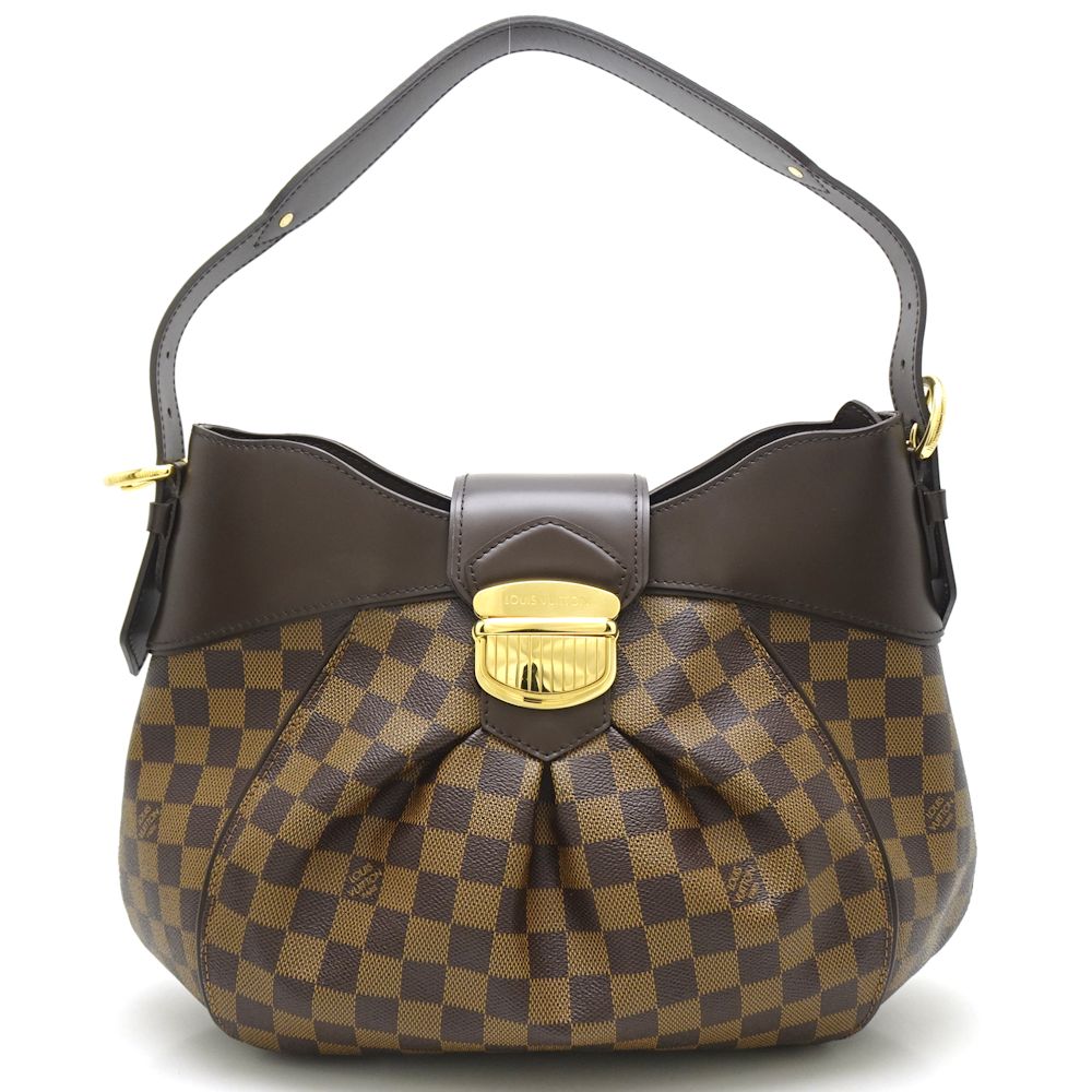 Louis Vuitton Damier Sistina MM Ebene Shoulder Bag Brown