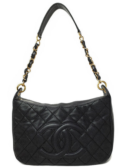 Chanel Matelasse Chain Semi-Shoulder Bag Black