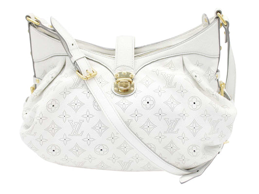 Louis Vuitton Mahina Leather XL Shoulder Bag White