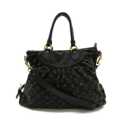 Louis Vuitton Neo Cabby GM Shoulder Bag Denim Monogram Black