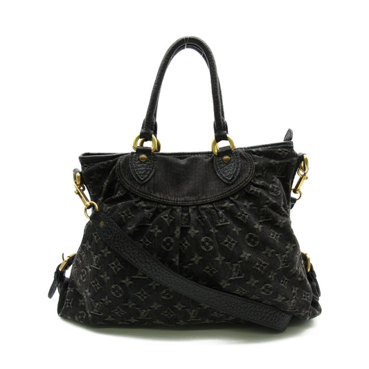 Louis Vuitton Neo Cabby GM Shoulder Bag Denim Monogram Black