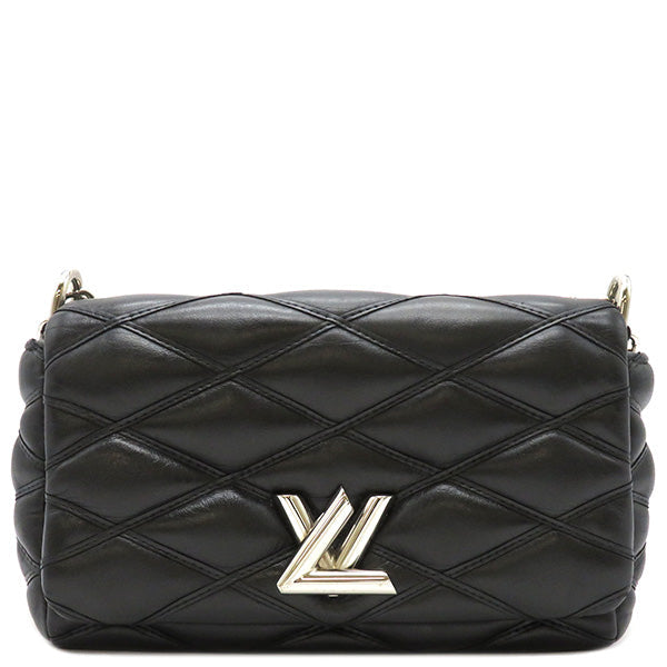 Louis Vuitton Malletage Twist Shoulder Bag Noir Black