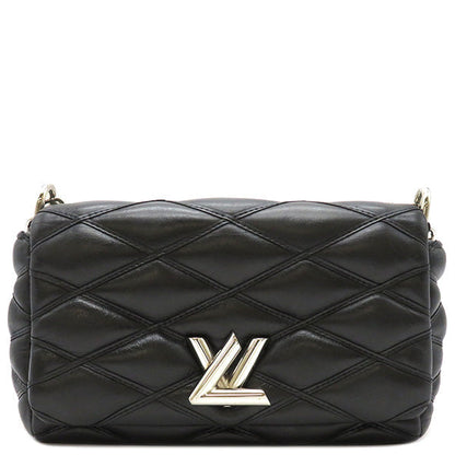 Louis Vuitton Malletage Twist Shoulder Bag Noir Black