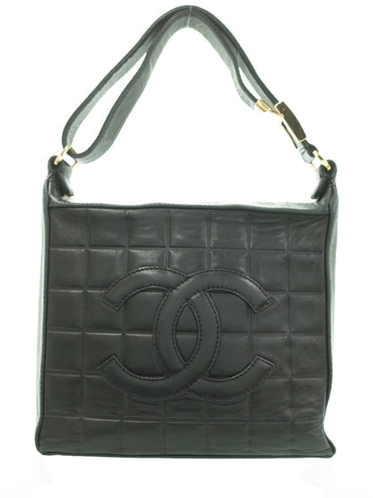 Chanel Chocolate Bar Semi-Shoulder Bag Black