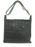 Chanel Chocolate Bar Semi-Shoulder Bag Black