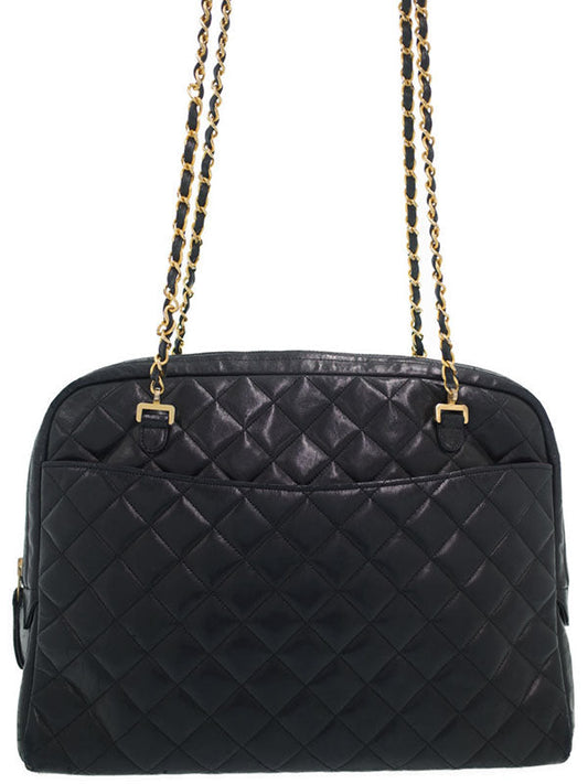 Chanel Matelasse Chain Shoulder Bag Black