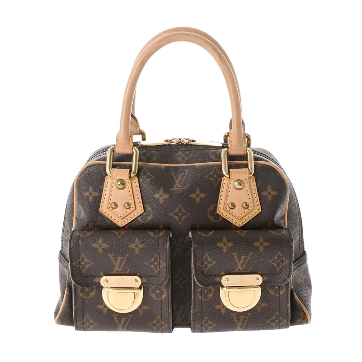 Louis Vuitton Monogram Manhattan PM Brown Canvas Handbag