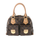 Louis Vuitton Monogram Manhattan PM Brown Canvas Handbag