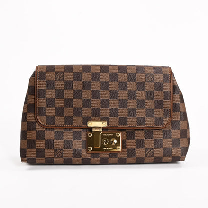 Louis Vuitton Pochette Ascot Clutch Bag Damier Brown