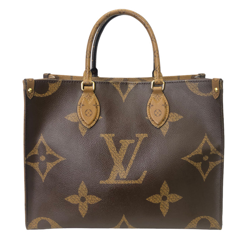 Louis Vuitton On The Go MM Monogram Giant Reverse Handbag