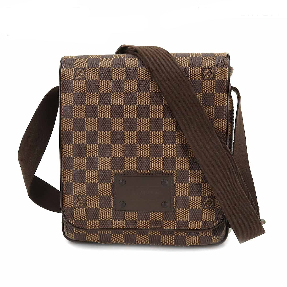 Louis Vuitton Damier Brooklyn PM Shoulder Bag Ebene