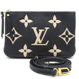 Louis Vuitton Pochette Double Zip Bicolor Monogram Empreinte Noir