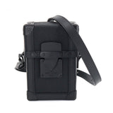 Louis Vuitton Vertical Trunk Wearable Wallet Shoulder Bag Taurillon Leather Black
