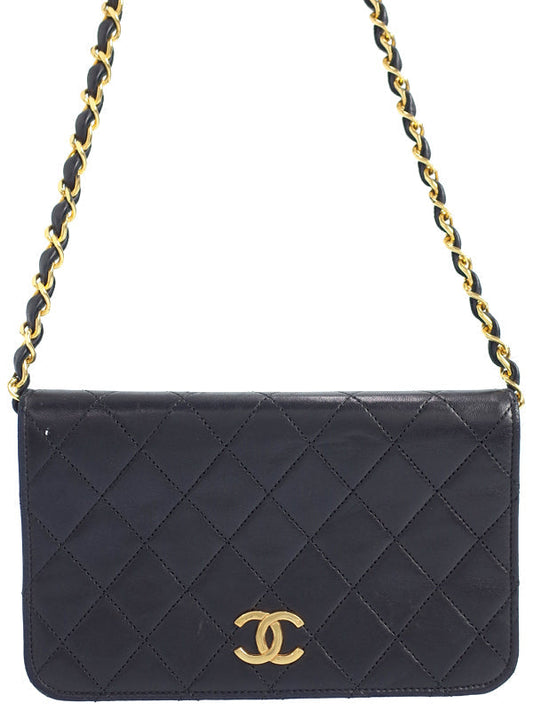 Chanel Matelasse Mini Chain Shoulder Bag Black