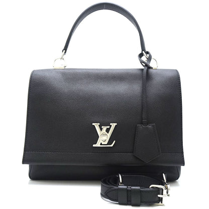 Louis Vuitton LockMe II Noir Handbag Black