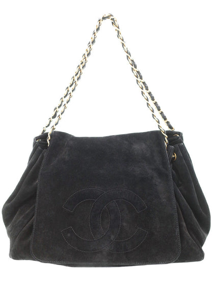 Chanel Coco Mark Chain Shoulder Bag Black