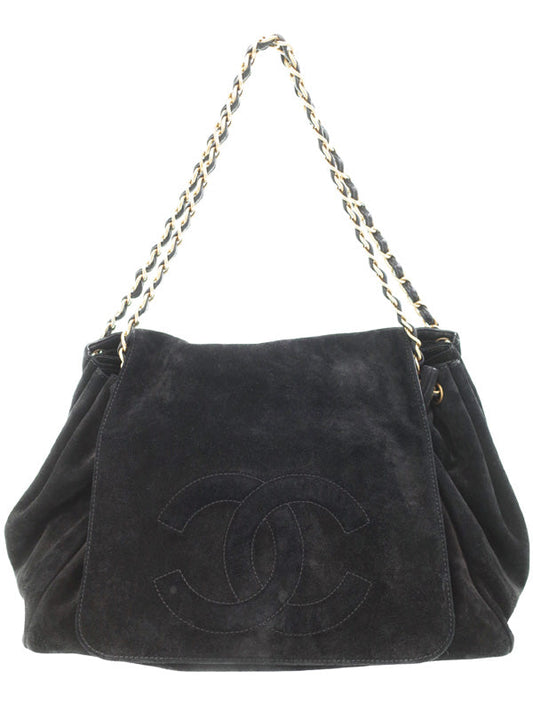Chanel Coco Mark Chain Shoulder Bag Black