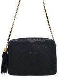 Chanel Matelasse Chain Shoulder Bag Black