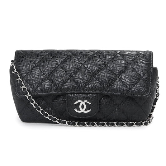 Chanel Timeless Classic Line Matelasse Chain Crossbody Caviar Skin Black