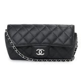 Chanel Timeless Classic Line Matelasse Chain Crossbody Caviar Skin Black