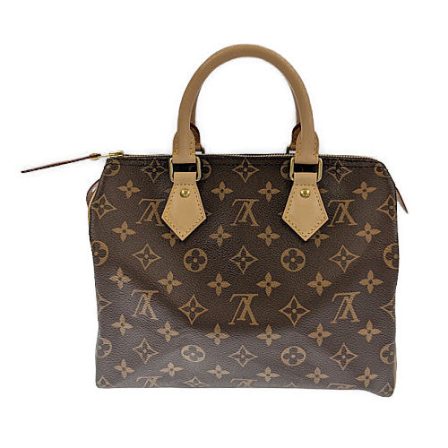 Louis Vuitton LV Speedy 25 Monogram Leather Brown Bag Handbag