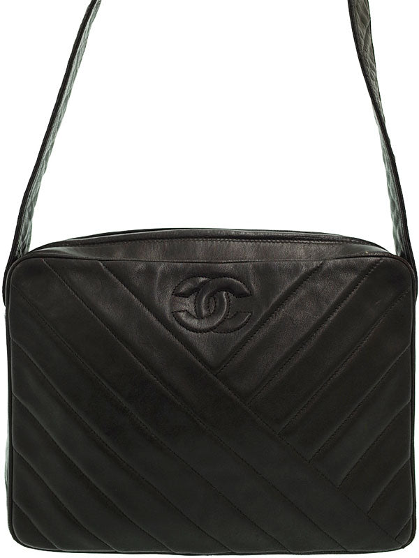 Chanel Coco Mark Shoulder Bag Black