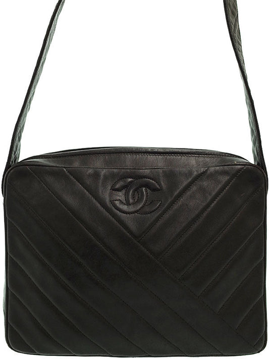 Chanel Coco Mark Shoulder Bag Black