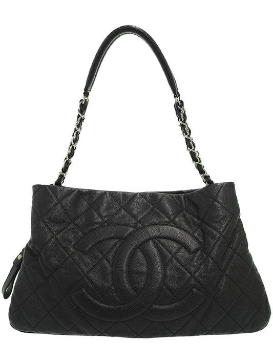 Chanel Matelasse Chain Semi-Shoulder Bag Black