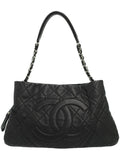 Chanel Matelasse Chain Semi-Shoulder Bag Black