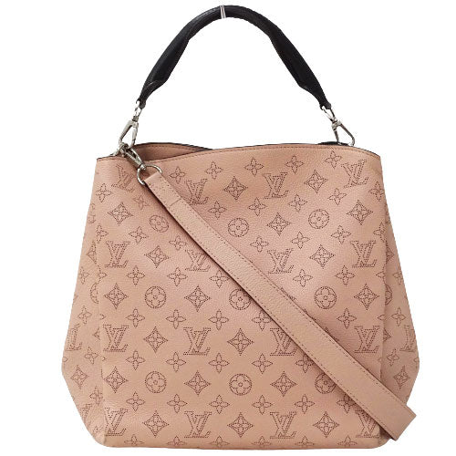 Louis Vuitton Magnolia Babylone Mahina Hobo Bag Pink