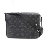 Louis Vuitton Monogram Eclipse District PM Shoulder Bag Black
