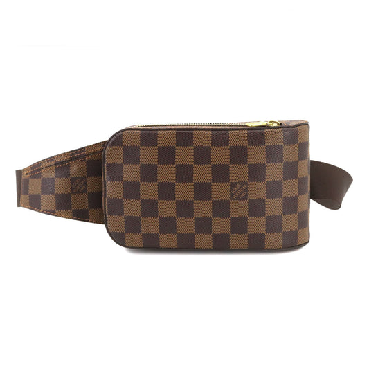 Louis Vuitton Damier Geronimos Body Bag Waist Pouch Ebene Brown