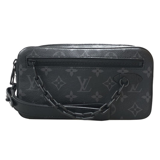 Louis Vuitton Monogram Eclipse Pochette Volga Virgil Abloh Clutch Bag