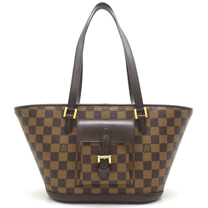 Louis Vuitton Damier Manosque PM Ebene Tote Bag Brown