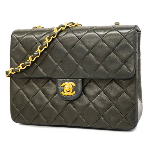 Chanel  Mini Matelasse Single Chain Lambskin Black