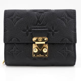 Louis Vuitton Portefeuille Metis Compact Monogram Implant Trifold Wallet Black