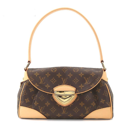 Louis Vuitton Monogram Beverly MM Shoulder Bag Brown Gold Hardware