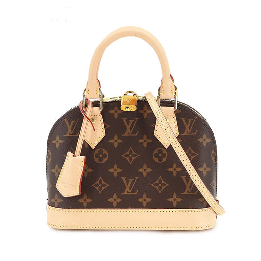 Louis Vuitton Monogram Alma BB 2 Way Hand Shoulder Bag Brown