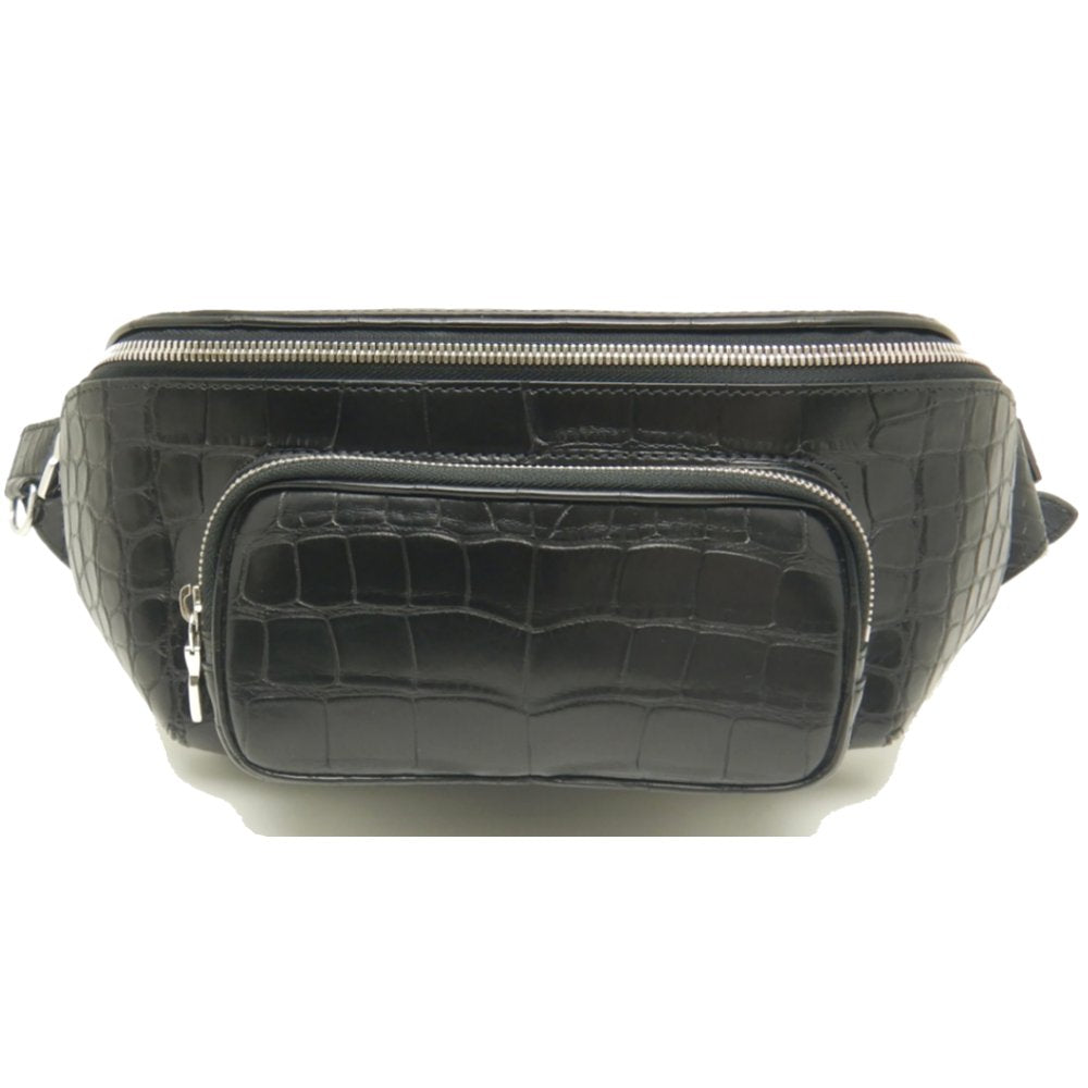 Louis Vuitton Bum Bag Crocodile Noir Black
