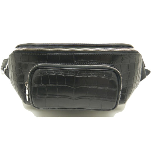 Louis Vuitton Bum Bag Crocodile Noir Black