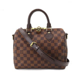 Louis Vuitton Damier Speedy Bandouliere 25 2Way Hand Shoulder Bag Ebene