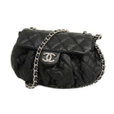 Chanel  Line Single Chain Leather Black