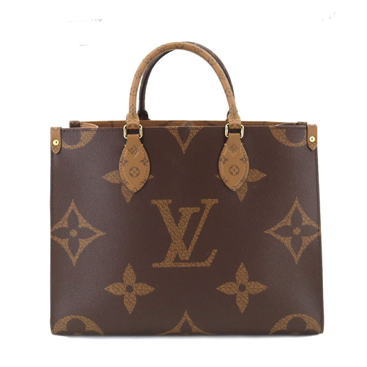 Louis Vuitton Giant Monogram On The Go MM 2 Way Tote Shoulder Bag