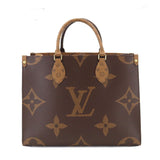 Louis Vuitton Giant Monogram On The Go MM 2 Way Tote Shoulder Bag