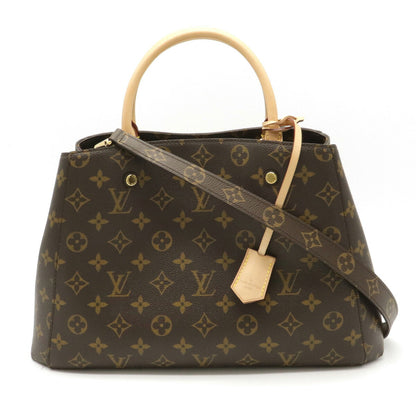 Louis Vuitton Monogram Montaigne MM Handbag 2way Shoulder Bag