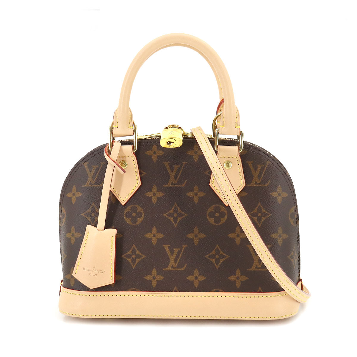 Louis Vuitton Monogram Alma BB 2 Way Hand Shoulder Bag Brown
