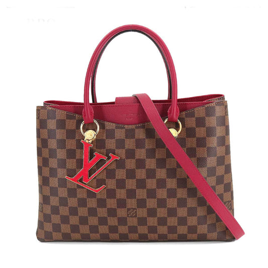 Louis Vuitton Damier LV Riverside 2way Tote Shoulder Bag Ebene Redouin