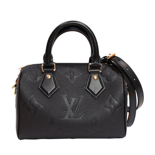 Louis Vuitton Speedy Bandouliere 20 Monogram Implant Monogram Noir