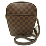 Louis Vuitton Damier Ipanema PM Ebene Shoulder Bag Brown